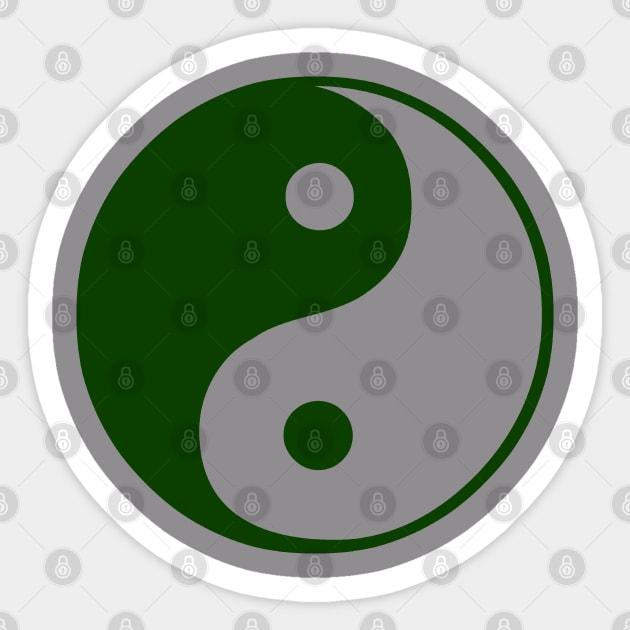 Green yin and yang design Sticker by Made the Cut